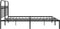 vidaXL - Bedframe - met - hoofdbord - metaal - zwart - 183x213 - cm