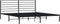 vidaXL - Bedframe - met - hoofdbord - metaal - zwart - 183x213 - cm