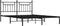vidaXL - Bedframe - met - hoofdbord - metaal - zwart - 183x213 - cm