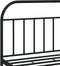 vidaXL - Bedframe - met - hoofdbord - metaal - zwart - 183x213 - cm