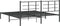 vidaXL - Bedframe - met - hoofdbord - metaal - zwart - 183x213 - cm