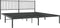 vidaXL - Bedframe - met - hoofdbord - metaal - zwart - 183x213 - cm