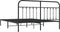 vidaXL - Bedframe - met - hoofdbord - metaal - zwart - 183x213 - cm