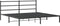 vidaXL - Bedframe - met - hoofdbord - metaal - zwart - 183x213 - cm