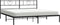 vidaXL - Bedframe - met - hoofdbord - metaal - zwart - 183x213 - cm