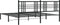 vidaXL - Bedframe - met - hoofdbord - metaal - zwart - 183x213 - cm
