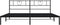 vidaXL - Bedframe - met - hoofdbord - metaal - zwart - 183x213 - cm