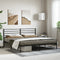 vidaXL - Bedframe - met - hoofdbord - metaal - zwart - 183x213 - cm