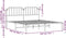vidaXL - Bedframe - met - hoofdbord - metaal - zwart - 183x213 - cm