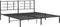 vidaXL - Bedframe - met - hoofdbord - metaal - zwart - 183x213 - cm