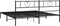 vidaXL - Bedframe - met - hoofdbord - metaal - zwart - 183x213 - cm