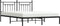 vidaXL - Bedframe - met - hoofdbord - metaal - zwart - 183x213 - cm