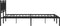 vidaXL - Bedframe - met - hoofdbord - metaal - zwart - 183x213 - cm
