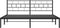 vidaXL - Bedframe - met - hoofdbord - metaal - zwart - 183x213 - cm
