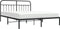 vidaXL - Bedframe - met - hoofdbord - metaal - zwart - 183x213 - cm