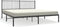 vidaXL - Bedframe - met - hoofdbord - metaal - zwart - 183x213 - cm