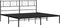 vidaXL - Bedframe - met - hoofdbord - metaal - zwart - 183x213 - cm