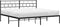 vidaXL - Bedframe - met - hoofdbord - metaal - zwart - 183x213 - cm
