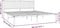 vidaXL - Bedframe - met - hoofdbord - metaal - zwart - 183x213 - cm