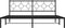 vidaXL - Bedframe - met - hoofdbord - metaal - zwart - 183x213 - cm