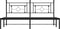 vidaXL - Bedframe - met - hoofdbord - metaal - zwart - 183x213 - cm