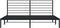 vidaXL - Bedframe - met - hoofdbord - metaal - zwart - 183x213 - cm