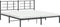 vidaXL - Bedframe - met - hoofdbord - metaal - zwart - 183x213 - cm