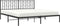 vidaXL - Bedframe - met - hoofdbord - metaal - zwart - 183x213 - cm