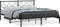 vidaXL - Bedframe - met - hoofdbord - metaal - zwart - 183x213 - cm