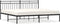 vidaXL - Bedframe - met - hoofdbord - metaal - zwart - 193x203 - cm