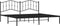vidaXL - Bedframe - met - hoofdbord - metaal - zwart - 193x203 - cm