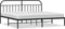 vidaXL - Bedframe - met - hoofdbord - metaal - zwart - 193x203 - cm