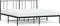 vidaXL - Bedframe - met - hoofdbord - metaal - zwart - 193x203 - cm
