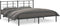 vidaXL - Bedframe - met - hoofdbord - metaal - zwart - 193x203 - cm