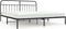 vidaXL - Bedframe - met - hoofdbord - metaal - zwart - 193x203 - cm