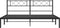 vidaXL - Bedframe - met - hoofdbord - metaal - zwart - 193x203 - cm