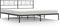 vidaXL - Bedframe - met - hoofdbord - metaal - zwart - 193x203 - cm