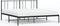 vidaXL - Bedframe - met - hoofdbord - metaal - zwart - 193x203 - cm