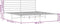 vidaXL - Bedframe - met - hoofdbord - metaal - zwart - 193x203 - cm