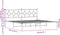 vidaXL - Bedframe - met - hoofdbord - metaal - zwart - 193x203 - cm