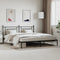 vidaXL - Bedframe - met - hoofdbord - metaal - zwart - 193x203 - cm