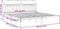 vidaXL - Bedframe - met - hoofdbord - metaal - zwart - 193x203 - cm
