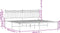 vidaXL - Bedframe - met - hoofdbord - metaal - zwart - 193x203 - cm