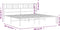 vidaXL - Bedframe - met - hoofdbord - metaal - zwart - 193x203 - cm