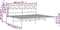 vidaXL - Bedframe - met - hoofdbord - metaal - zwart - 193x203 - cm