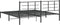 vidaXL - Bedframe - met - hoofdbord - metaal - zwart - 193x203 - cm