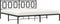 vidaXL - Bedframe - met - hoofdbord - metaal - zwart - 193x203 - cm