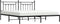 vidaXL - Bedframe - met - hoofdbord - metaal - zwart - 193x203 - cm