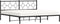 vidaXL - Bedframe - met - hoofdbord - metaal - zwart - 193x203 - cm