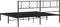 vidaXL - Bedframe - met - hoofdbord - metaal - zwart - 193x203 - cm